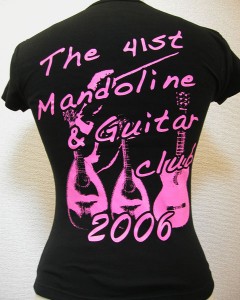 ギターとマンドリンクラブのTシャツ3 | 作成例 | オリジナルTシャツのPMワークス